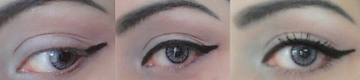 winged eyeliner steps