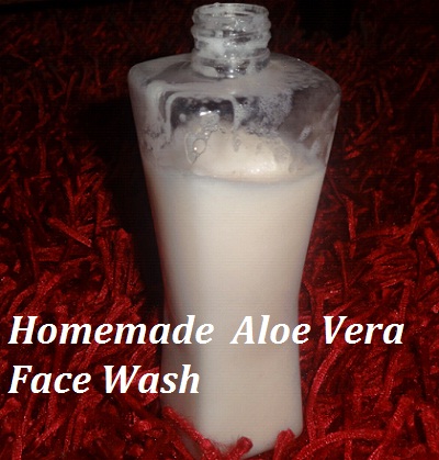 homemade aloevera face wash
