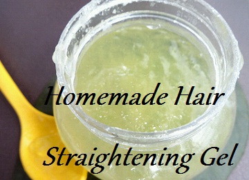 homemade hair straightening gel